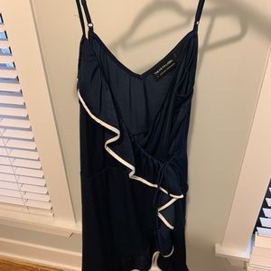 Navy spaghetti strap dress by Fifth Label
